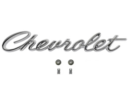 1967 TRUNK EMBLEM, "CHEVROLET"